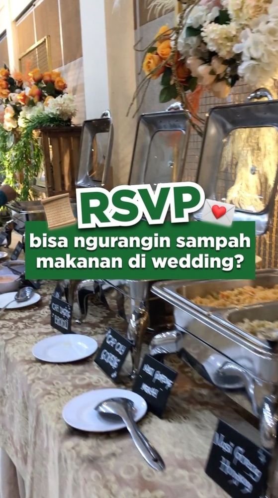 RSVP Bisa Ngurangin Sampah Makanan di Wedding?